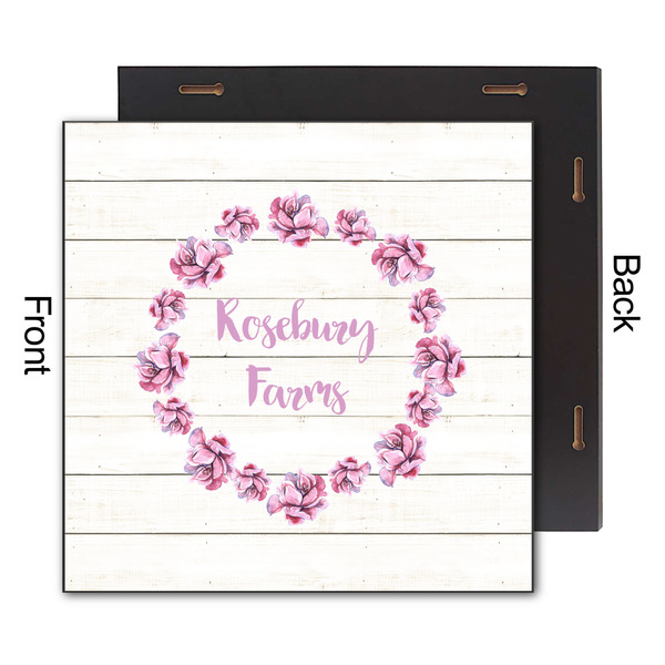 Farm House 12x12 Wood Print - Front & Back View