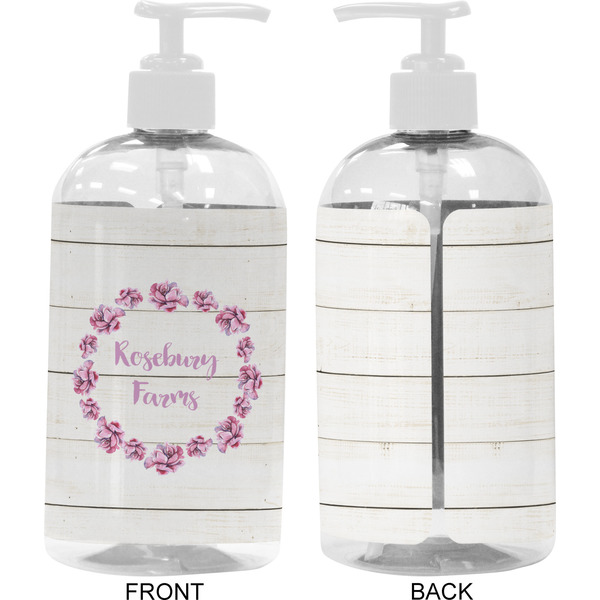 Farm House 16 oz Plastic Liquid Dispenser- Approval- White