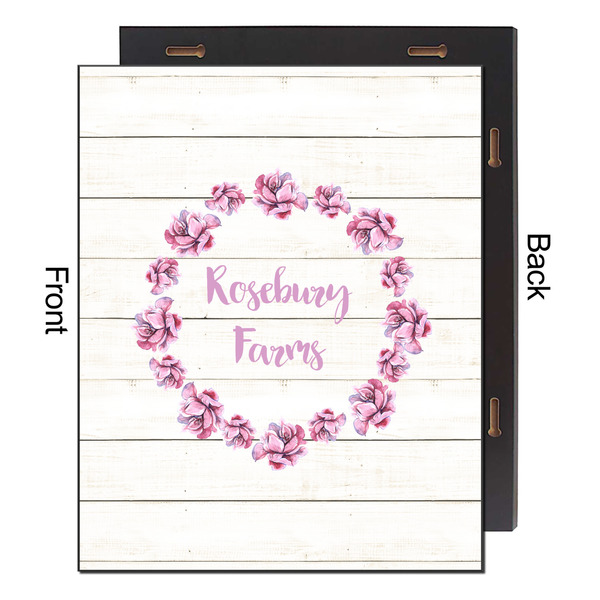 Farm House 16x20 Wood Print - Front & Back View