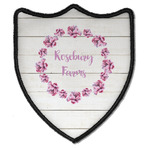 Farm House Iron On Shield Patch B w/ Name or Text