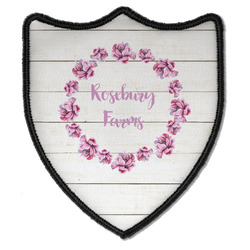 Farm House Iron On Shield Patch B w/ Name or Text