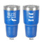 Farm House 30 oz Stainless Steel Tumbler - Royal Blue - Double-Sided (Personalized)