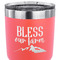 Farm House 30 oz Stainless Steel Ringneck Tumbler - Coral - CLOSE UP