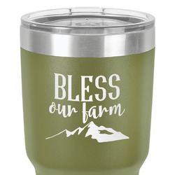 Farm House 30 oz Stainless Steel Tumbler - Olive - Double-Sided (Personalized)