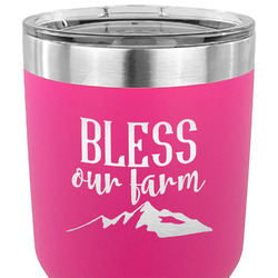 Farm House 30 oz Stainless Steel Tumbler - Pink - Single Sided