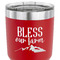 Farm House 30 oz Stainless Steel Ringneck Tumbler - Red - CLOSE UP