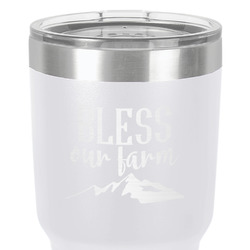 Farm House 30 oz Stainless Steel Tumbler - White - Double-Sided (Personalized)
