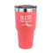 Farm House 30 oz Stainless Steel Ringneck Tumblers - Coral - FRONT
