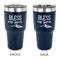 Farm House 30 oz Stainless Steel Tumbler - Navy - Double Sided (Personalized)