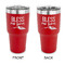 Farm House 30 oz Stainless Steel Ringneck Tumblers - Red - Double Sided - APPROVAL