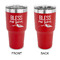 Farm House 30 oz Stainless Steel Tumbler - Red - Double Sided (Personalized)