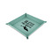 Farm House 6" x 6" Teal Leatherette Snap Up Tray - CHILD MAIN