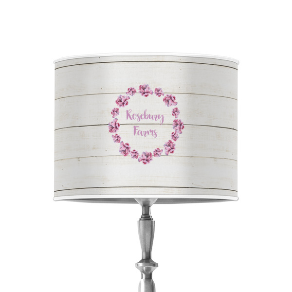 Farm House 8" Drum Lampshade - ON STAND (Poly Film)