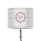 Farm House 8" Drum Lampshade - ON STAND (Poly Film)
