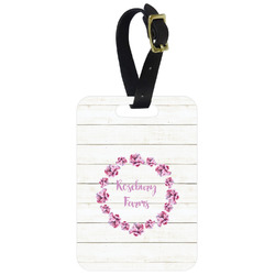 Farm House Metal Luggage Tag w/ Name or Text