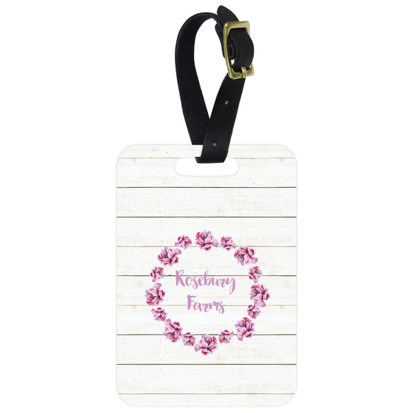 Custom Farm House Metal Luggage Tag w/ Name or Text