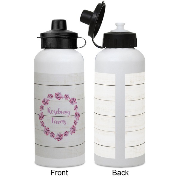 Farm House Aluminum Water Bottle - White APPROVAL