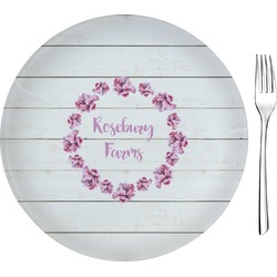 Farm House 8" Glass Appetizer / Dessert Plates - Single or Set (Personalized)