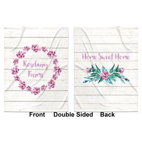 Farm House Baby Blanket (Double Sided - Printed Front and Back)