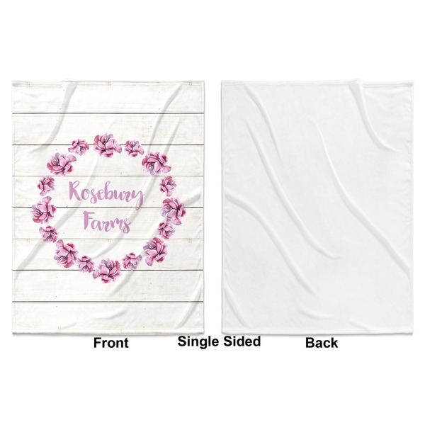 Farm House Baby Blanket (Single Sided - Printed Front, White Back)