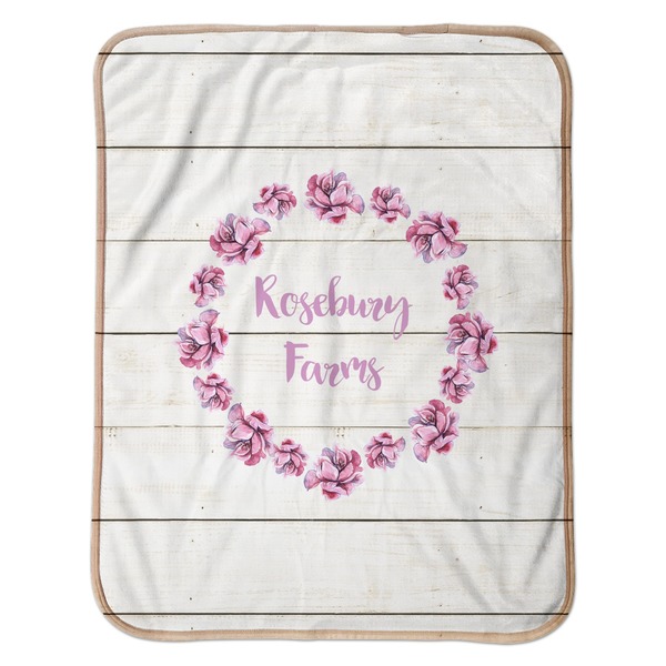 Farm House Baby Sherpa Blanket - Flat