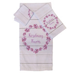 Farm House Bath Towel Set - 3 Pcs (Personalized)