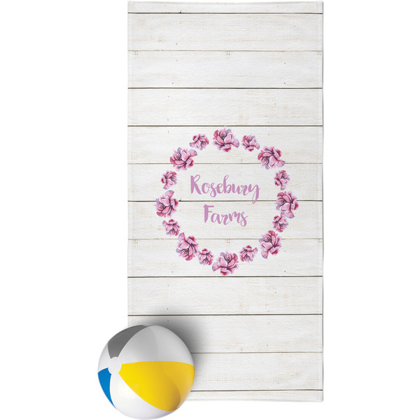 Custom Farm House Beach Towel (Personalized)