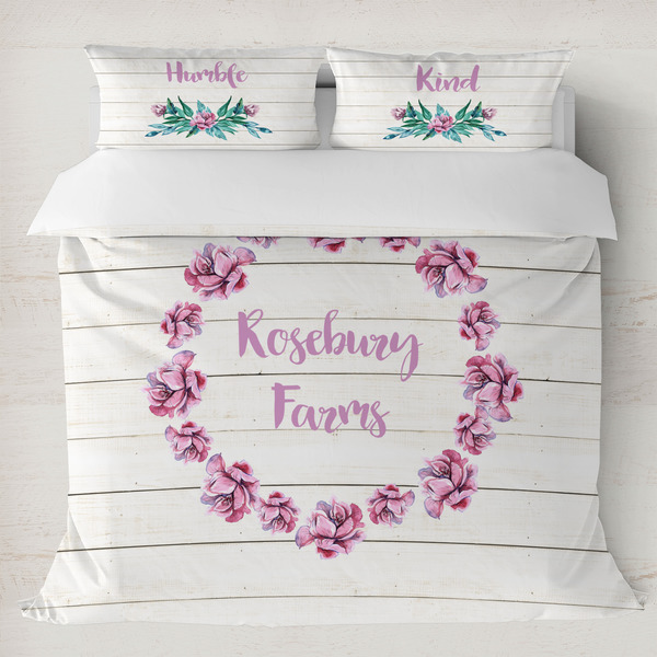 Custom Farm House Duvet Cover Set - King (Personalized)