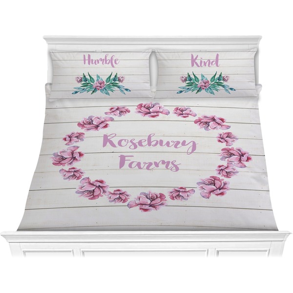 Custom Farm House Comforter Set - King (Personalized)