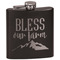 Farm House Black Flask - Engraved Front
