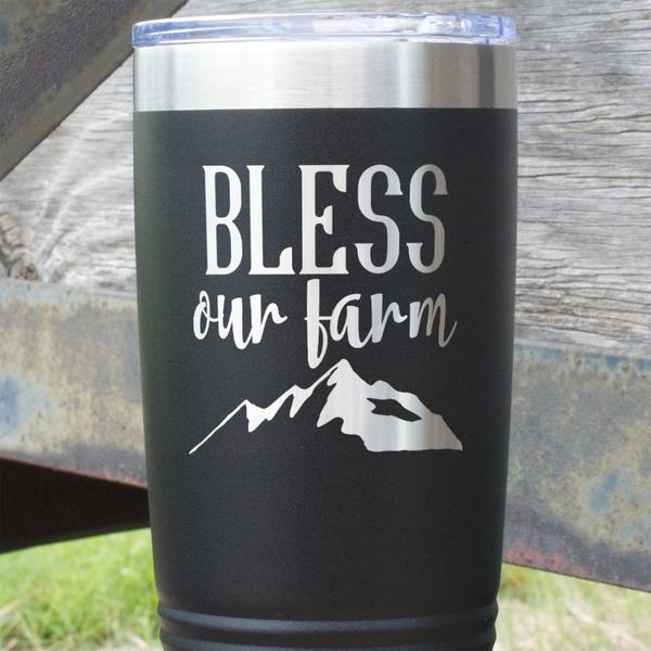Farm House Black Polar Camel Tumbler - 20oz - Close Up