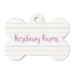 Farm House Bone Shaped Dog ID Tag (Personalized)