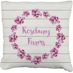 Farm House Faux-Linen Throw Pillow 18" (Personalized)