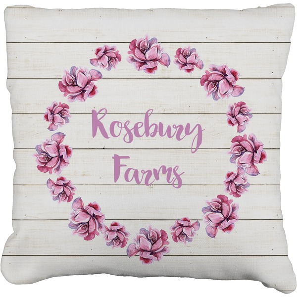 Custom Farm House Faux-Linen Throw Pillow 18" (Personalized)