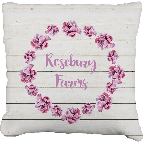 Custom Farm House Faux-Linen Throw Pillow 26" (Personalized)