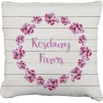 Farm House Faux-Linen Throw Pillow (Personalized)