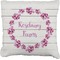 Farm House Faux-Linen Throw Pillow (Personalized)