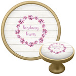 Farm House Cabinet Knob - Gold (Personalized)