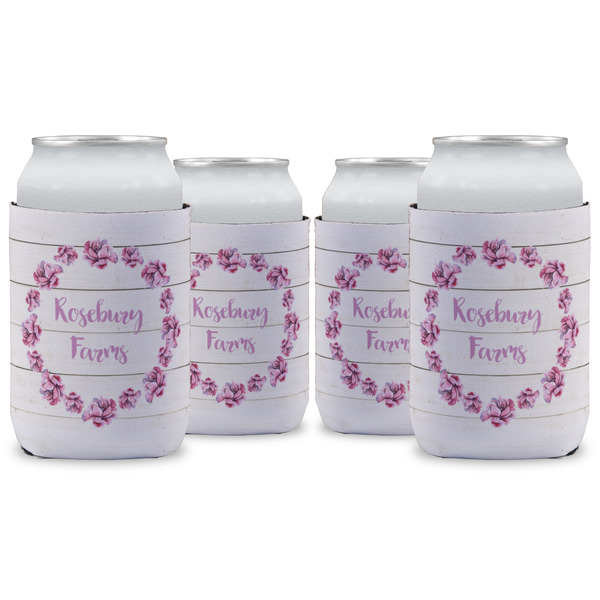 Custom Farm House Can Cooler (12 oz) - Set of 4 w/ Name or Text