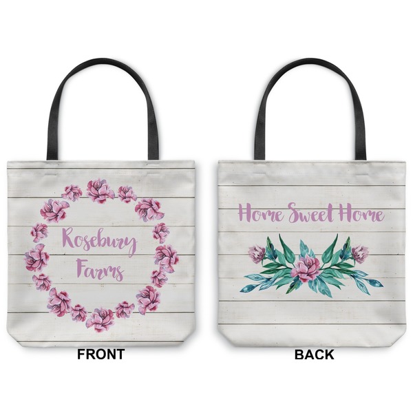 Farm House Canvas Tote - Front and Back