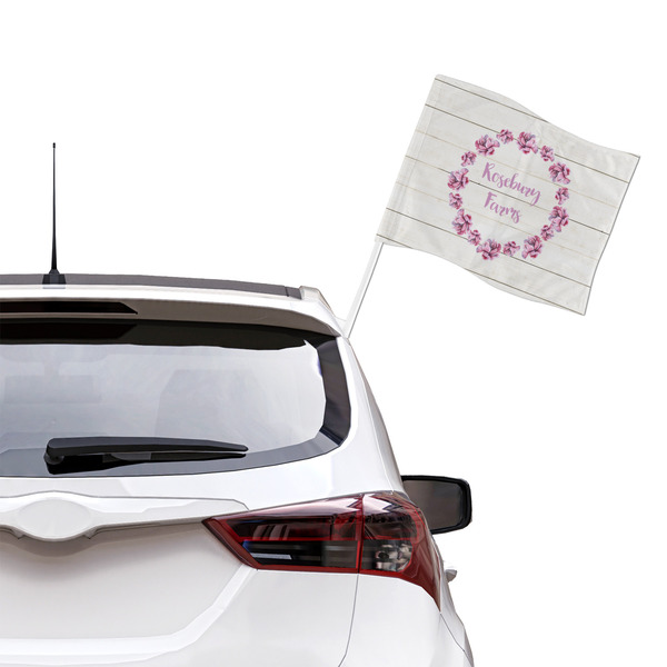 Farm House Car Flag - Large - LIFESTYLE