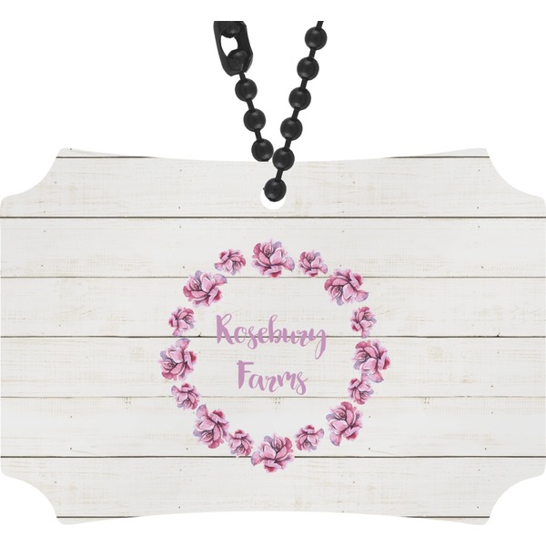 Custom Farm House Rear View Mirror Ornament (Personalized)