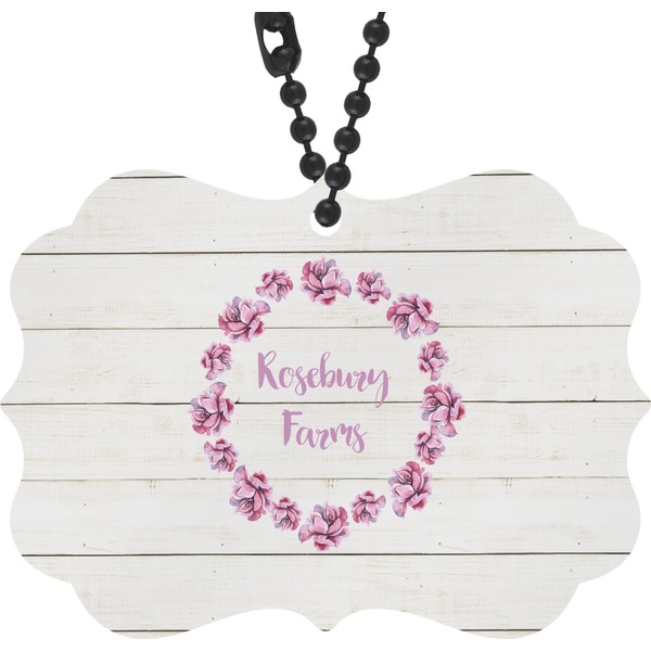 Custom Farm House Rear View Mirror Charm (Personalized)