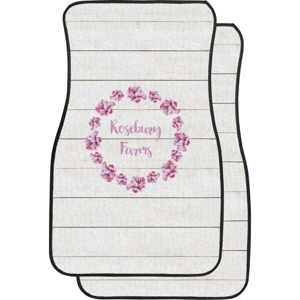 Custom Farm House Car Floor Mats (Front Seat) (Personalized)