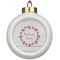 Farm House Ceramic Ball Ornament (Personalized)