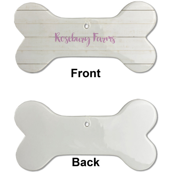 Farm House Ceramic Flat Ornament - Bone Front & Back Single Print (APPROVAL)