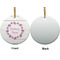Farm House Ceramic Flat Ornament - Circle Front & Back (APPROVAL)