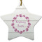 Farm House Ceramic Flat Ornament - Star (Front)
