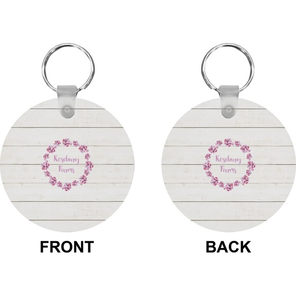 Farm House Circle Keychain (Front + Back)