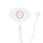 Farm House 7" Oval Plastic Stir Sticks - Clear (Personalized)